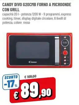 Famila Candy forno a microonde con grill offerta