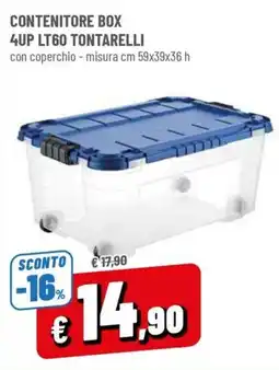 Famila Contenitore box 4up lt60 tontarelli offerta