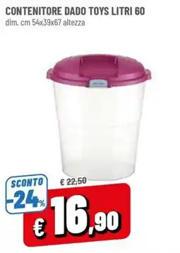 Famila Contenitore dado toys offerta