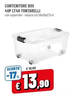 Famila Contenitore box 4up lt40 tontarelli offerta