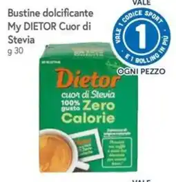 Famila Superstore Bustine dolcificante My DIETOR Cuor di Stevia offerta