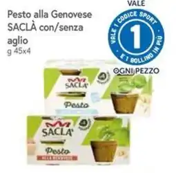 Famila Superstore Pesto alla Genovese SACLÀ con/senza aglio offerta