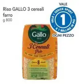 Famila Superstore Riso GALLO 3 cereali farro offerta