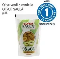 Famila Superstore Olive verdi a rondelle OlivOli SACLA offerta