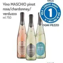 Famila Superstore Vino MASCHIO pinot rosa/chardonnay/verduzzo offerta