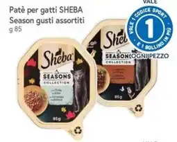Famila Superstore Paté per gatti SHEBA Season gusti assortiti offerta