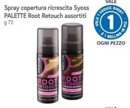 Famila Superstore Spray copertura ricrescita Syoss PALETTE Root Retouch assortiti offerta