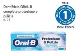 Famila Superstore Dentifricio Oral-B Protezione & Pulizia offerta