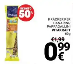 Supermercati Gulliver Vitakraft kräcker per canarini/ pappagallini offerta
