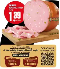 Coop Master Alleanza 3.0 Mortadella Favola L'Etto offerta