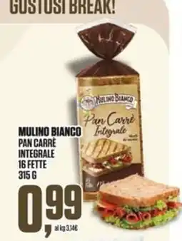 Coop Master Alleanza 3.0 Mulino Bianco Pan Carré Integrale offerta