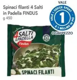 Famila Superstore Spinaci filanti 4 Salti in Padella Findus offerta
