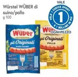 Famila Superstore Würstel WÜBER di suino/pollo offerta