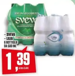 Coop Master Alleanza 3.0 Sveva Lilia acqua minerale effervescente naturale offerta