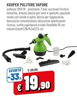 Famila Kooper pulitore vapore offerta