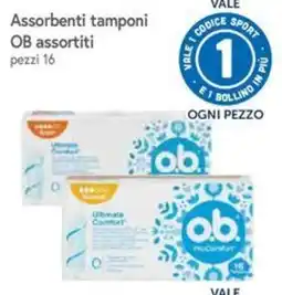 Famila Superstore Assorbenti tamponi OB assortiti offerta