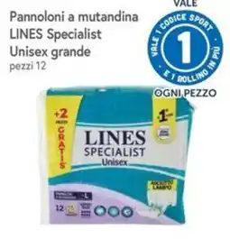 Famila Superstore Pannolini a mutandina Lines Specialist Unisex offerta