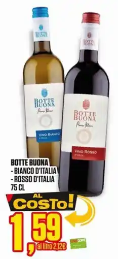 Coop Master Alleanza 3.0 Botte Buona Vino Bianco d'Italia e Vino Rosso d'Italia offerta