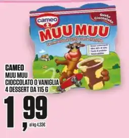 Coop Master Alleanza 3.0 Cameo Muu Muu Cioccolato o Vaniglia offerta
