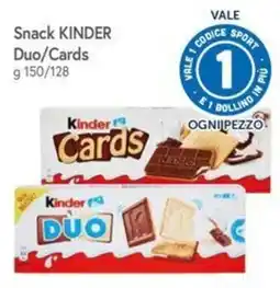 Famila Superstore Snack KINDER Duo/Cards offerta
