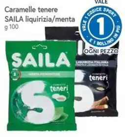 Famila Superstore Caramelle tenere SAILA liquirizia/menta offerta