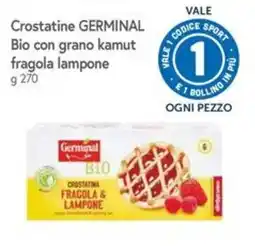 Famila Superstore Crostatine Germinal Bio con grano kamut fragola lampone offerta