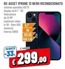 Famila iPhone 13 nero offerta