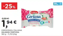 Poli Crescenza italiana Galbani Certosa offerta