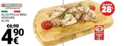 Supermercati Gulliver Ali di pollo BBQ/verdure offerta