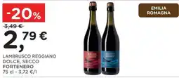 Poli Lambrusco reggiano dolce, secco fortenero offerta