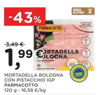 Mortadella Bologna con Pistacchio IGP Parmacotto