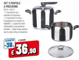 Famila Set 2 pentole a pressione offerta