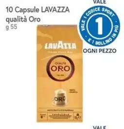 Famila Superstore Capsule LAVAZZA qualità Oro offerta