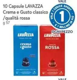 Famila Superstore Cappuccino LAVAZZA Crema e Gusto classico offerta