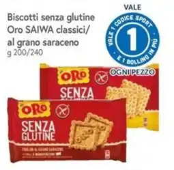 Famila Superstore Biscotti senza glutine Oro SAIWA classici offerta