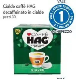 Famila Superstore Cialde caffè HAG decaffeinato in cialde offerta