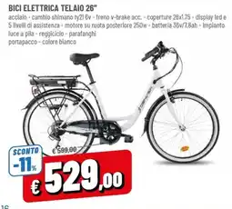 Famila Bici elettrica telaio 26" offerta