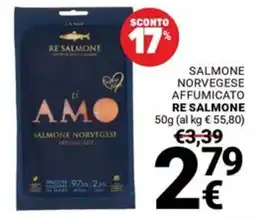 Supermercati Gulliver Salmone norvegese affumicato re salmone offerta