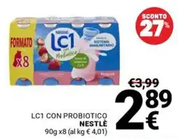 Supermercati Gulliver LC1 con probiotico Nestlé offerta
