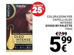 Supermercati Gulliver Syoss by Palette colorazioni per capelli oleo intense offerta