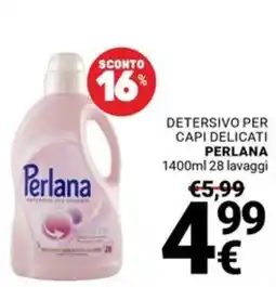 Supermercati Gulliver Detersivo per capi delicati Perlana offerta