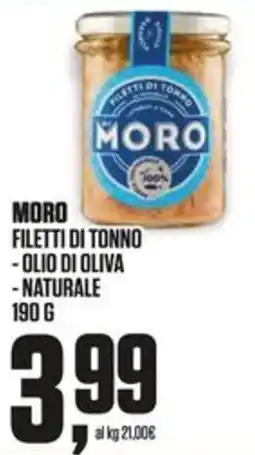 Coop Master Alleanza 3.0 Moro filetti di tonno offerta
