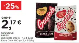 Poli Gocciole Pavesi chocolate offerta