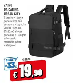 Famila Zaino da cabina Urban City Mans offerta