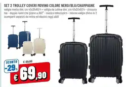 Famila Set 2 trolley coveri moving offerta