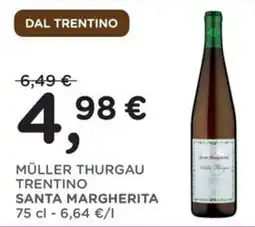 Poli Müller Thurgau Trentino Santa Margherita offerta
