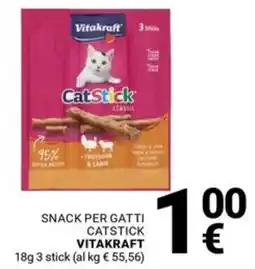 Supermercati Gulliver Snack per gatti catstick vitakraft offerta