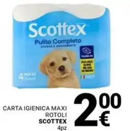 Supermercati Gulliver Carta igienica maxi rotoli Scottex offerta