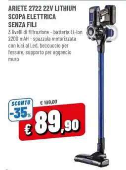 Famila Ariete scopa elettrica senza fili offerta