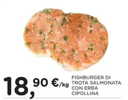 Poli Fishburger di trota salmonata con erba cipollina offerta